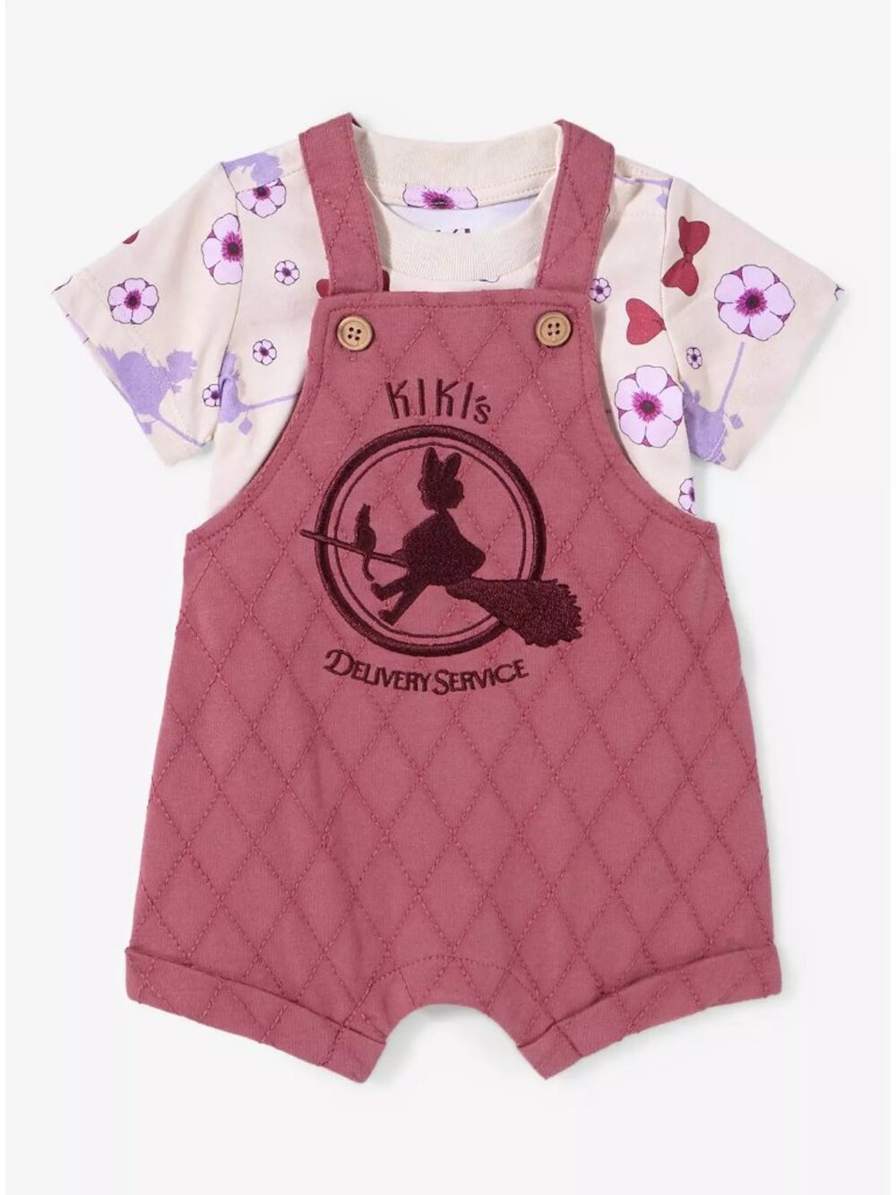 NWT BoxLunch Studio Ghibli Kiki's Delivery Service Tee and Overall Set Size 18M